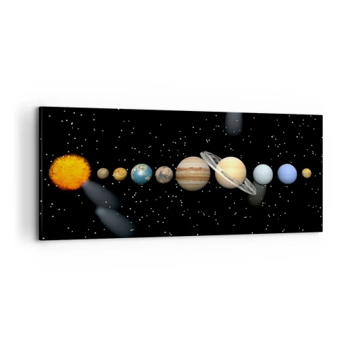 Tablou pe pânză - Și planetele o iau razna, o iau razna... - 100x40 cm