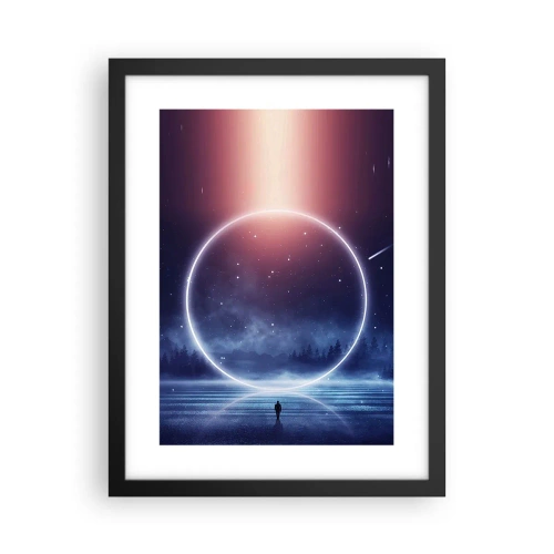 Poster în ramă neagră - Ei sunt deja aici... - 30x40 cm