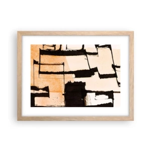 Poster în ramă de stejar deschis - Cu toate acestea, ordinea - 40x30 cm