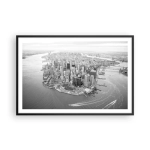 Poster în ramă neagră - Cum să nu iubești? - 91x61 cm