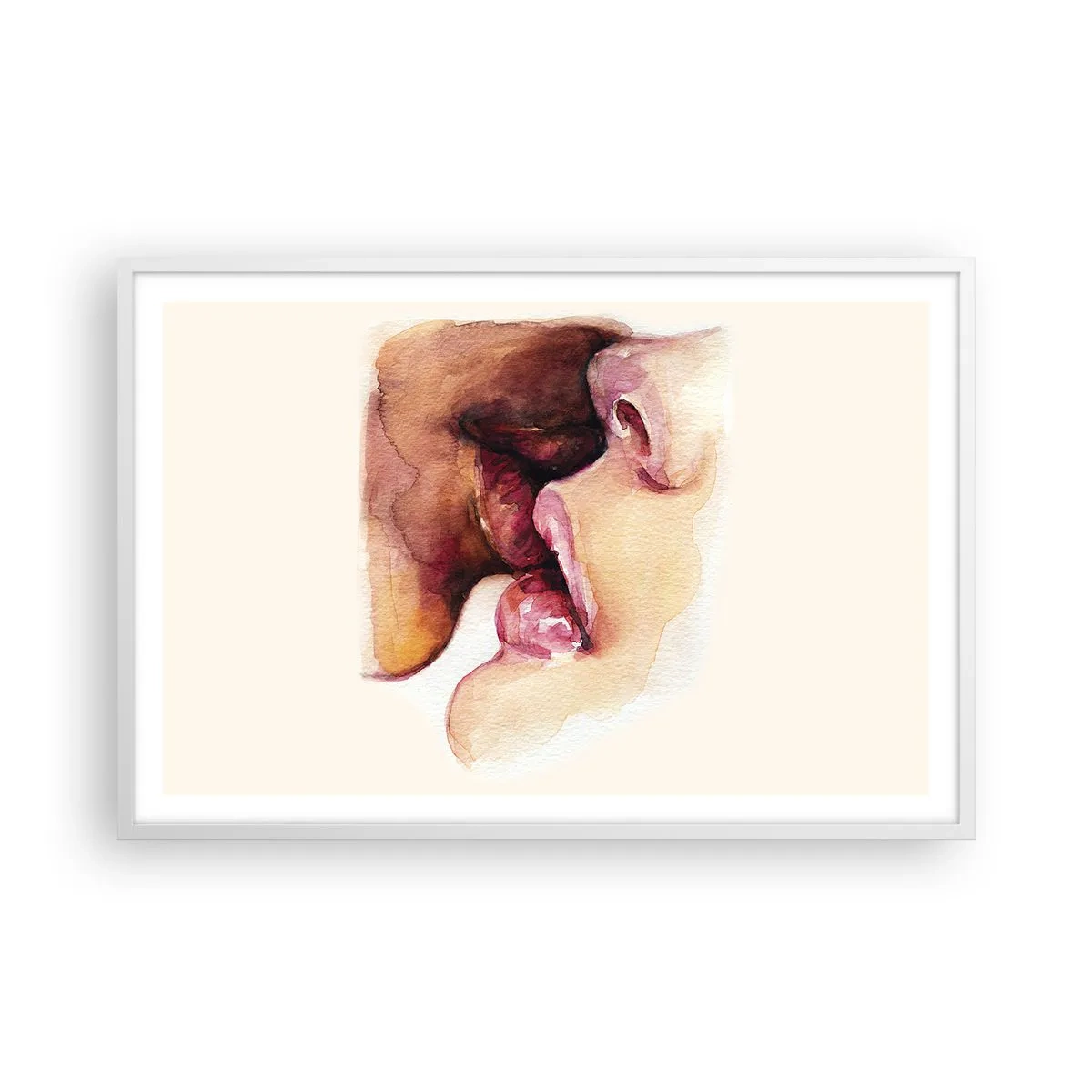 Poster în ramă albă - Ca ziua și noaptea, ca cerul și pământul - 91x61 cm