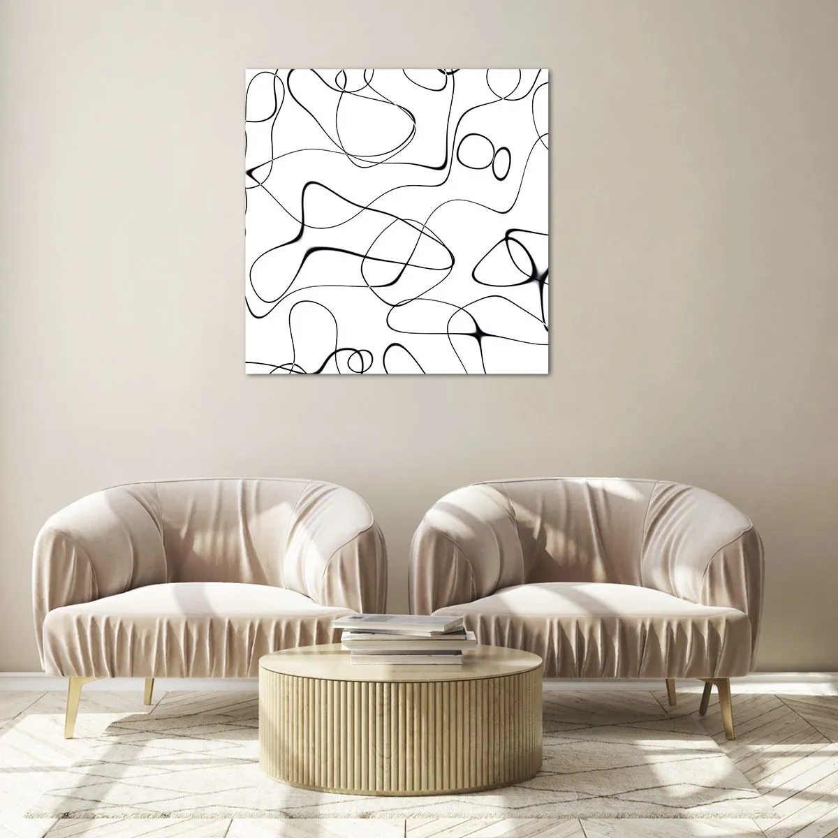 Tablou pe sticlă - Căile vieții, căile destinului - 70x70 cm