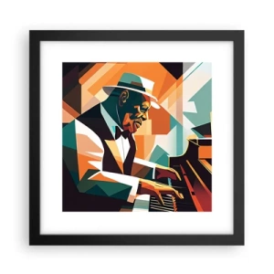 Poster în ramă neagră - Numai jazz - 30x30 cm
