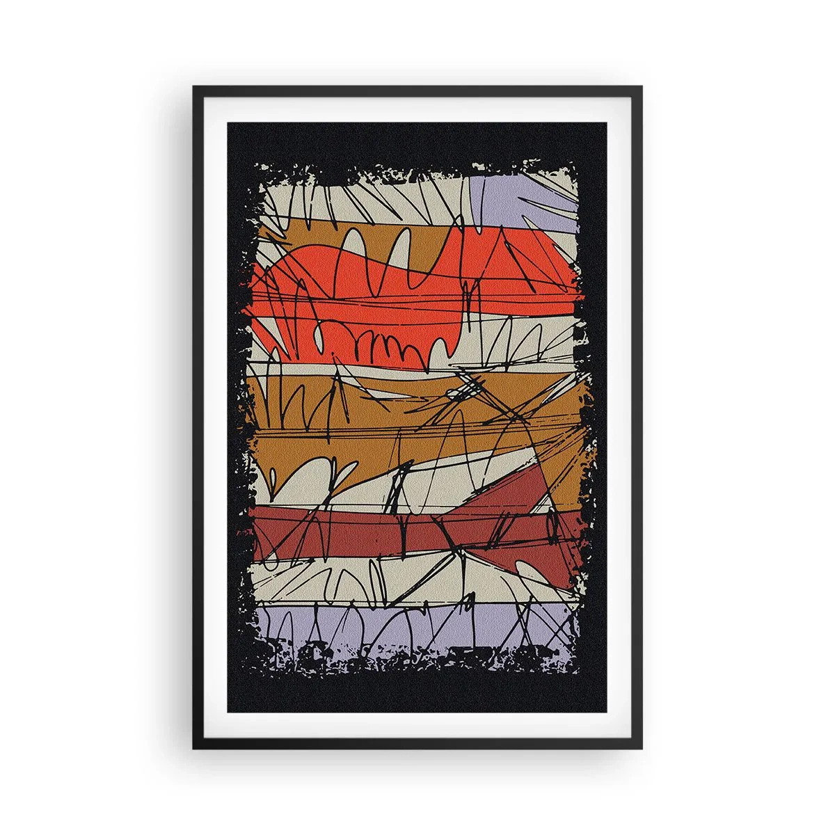 Poster în ramă neagră - Compoziție spontană - 61x91 cm
