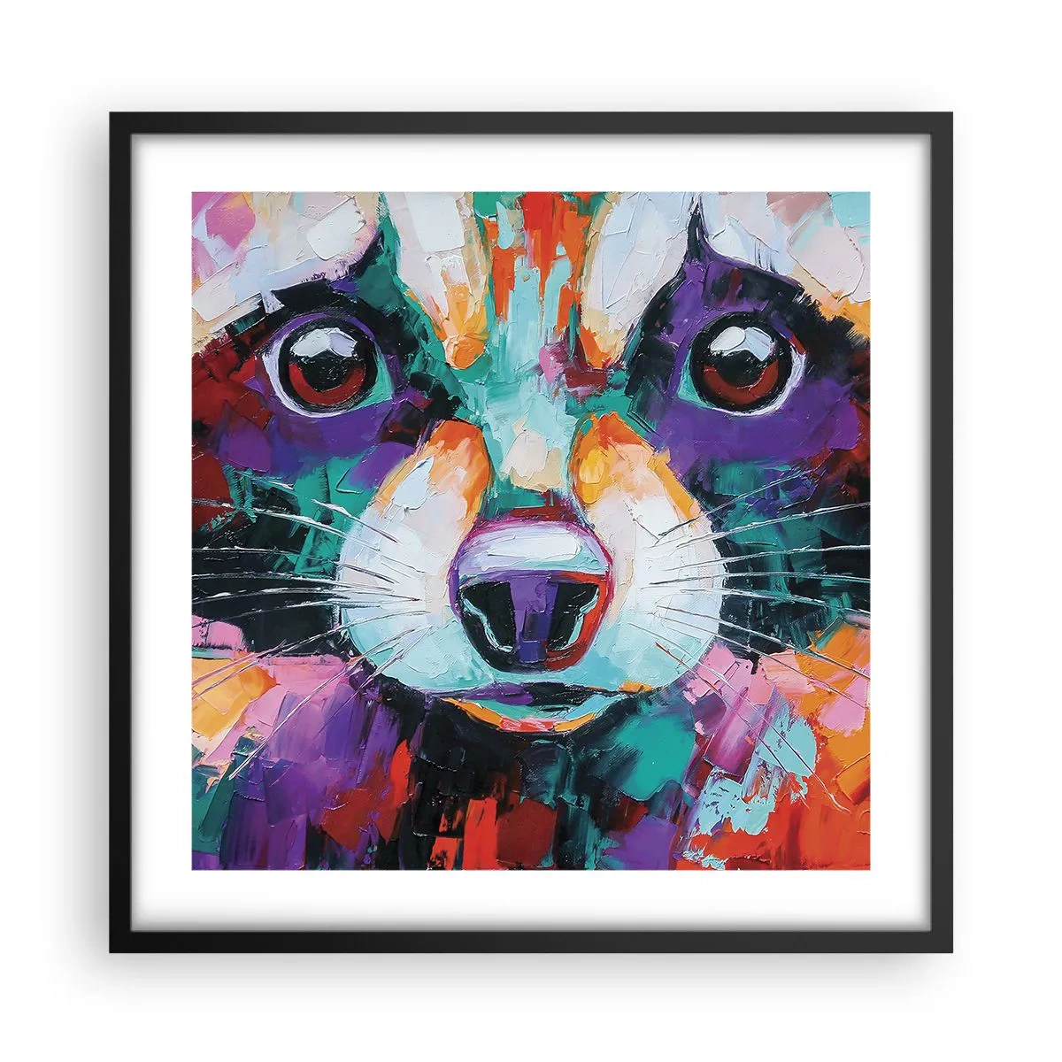 Poster în ramă neagră - Doar emoții bune - 50x50 cm