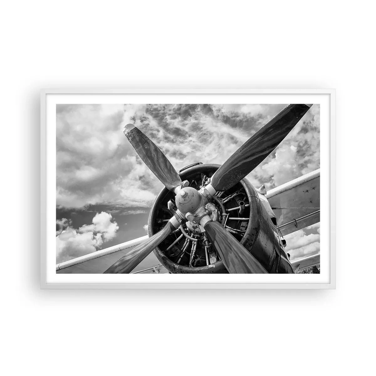 Poster în ramă albă - Cuceritorul cerului - 91x61 cm