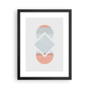 Poster în ramă neagră - Situația este clară - 30x40 cm