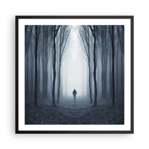 Poster în ramă neagră - Și totul este simplu și clar - 60x60 cm