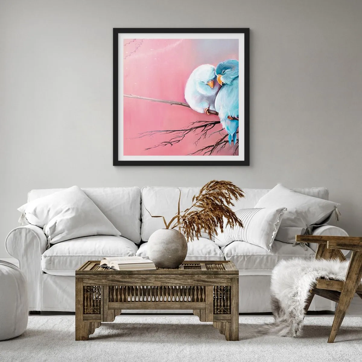 Poster în ramă neagră - Ce mai este de adăugat?... - 30x30 cm
