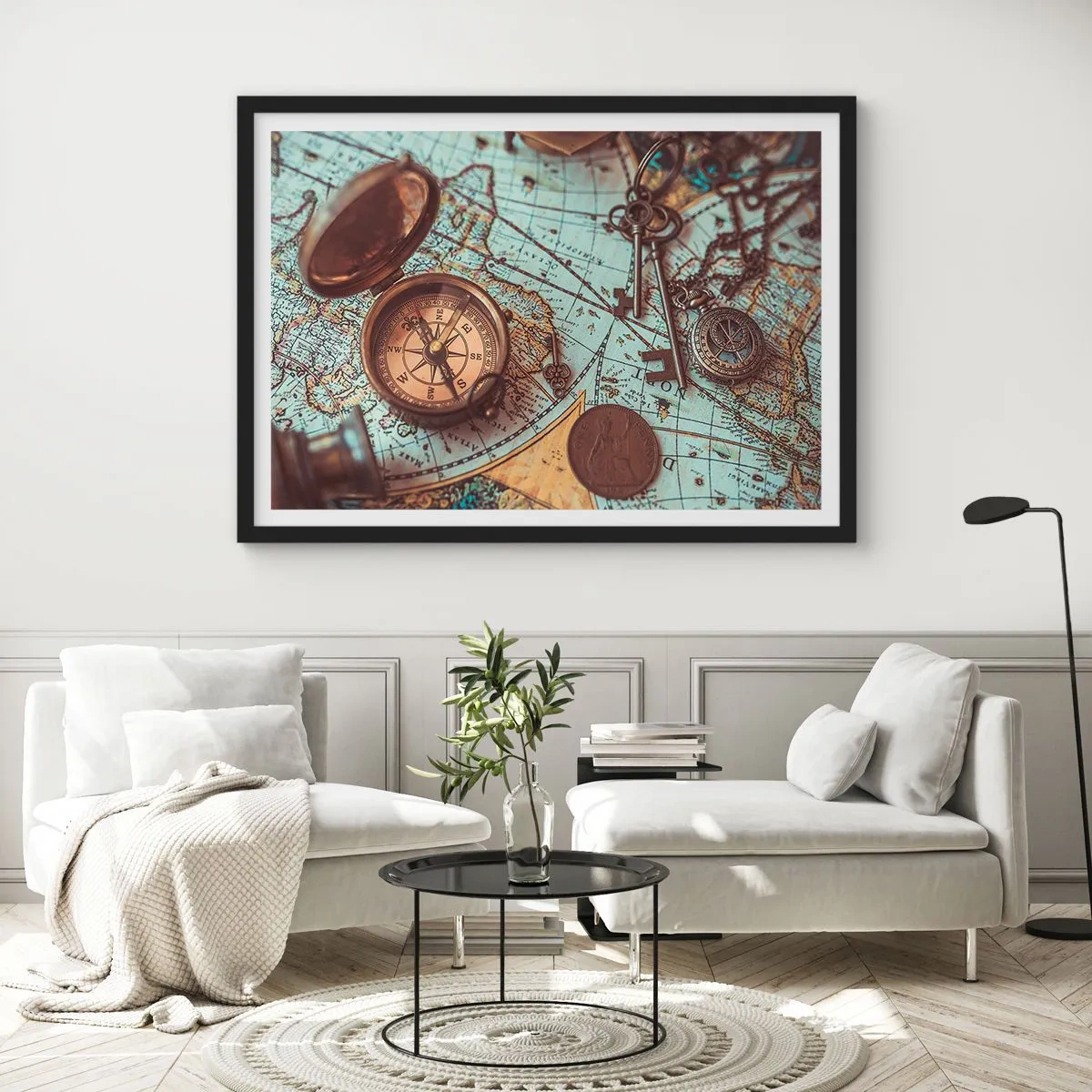 Poster în ramă neagră - Pentru aventurierul din tine - 70x50 cm