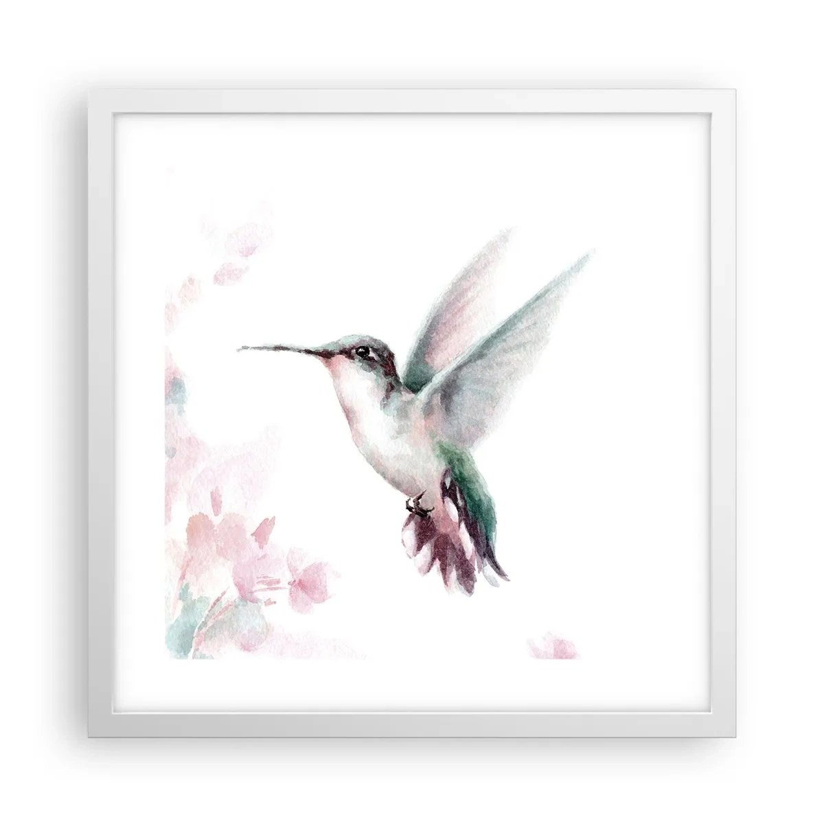 Poster în ramă albă - Oprit în mișcare - 40x40 cm