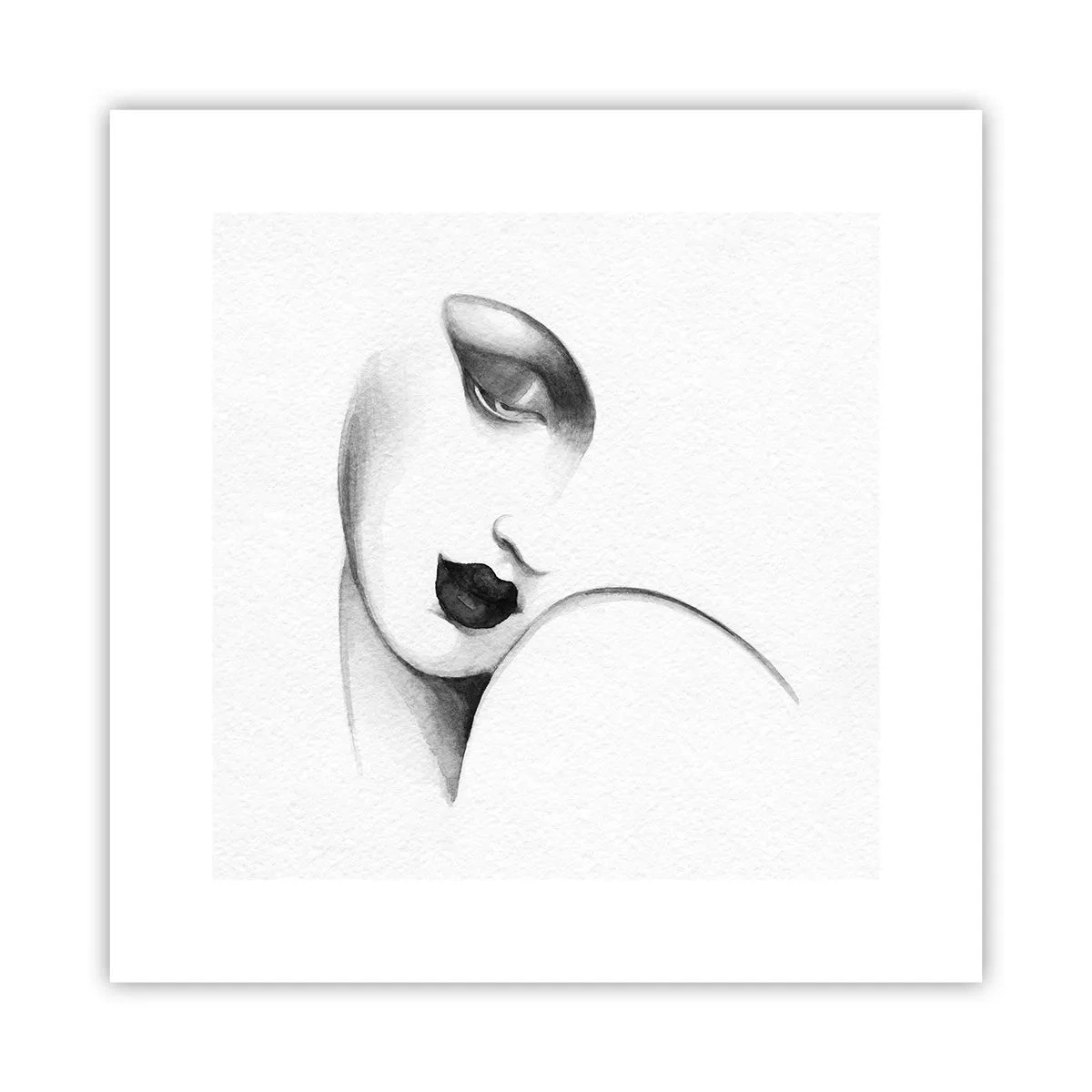 Poster - În stilul Lempickei - 30x30 cm