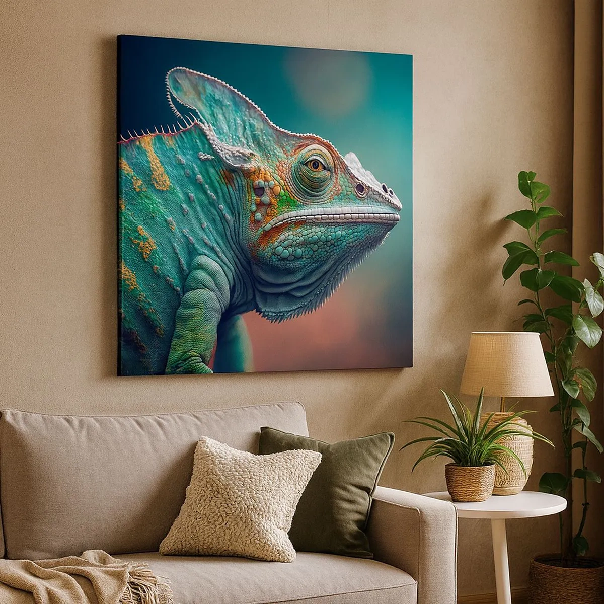 Tablou pe pânză - Mă poți vedea? Nu e bine... - 30x30 cm