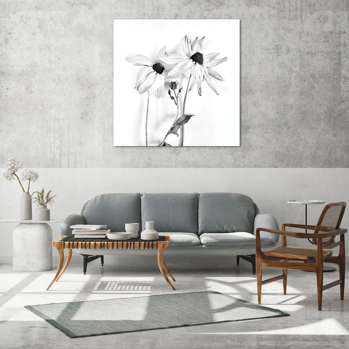 Tablou pe sticlă - Nimeni nu vrea să fie singur - 70x70 cm