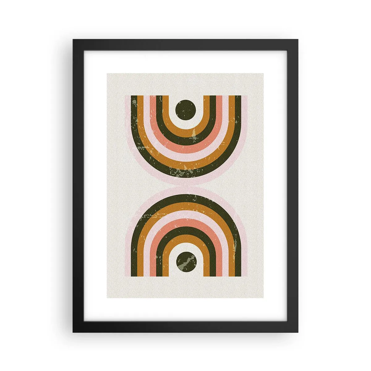 Poster în ramă neagră - Abstracție dublă - 30x40 cm