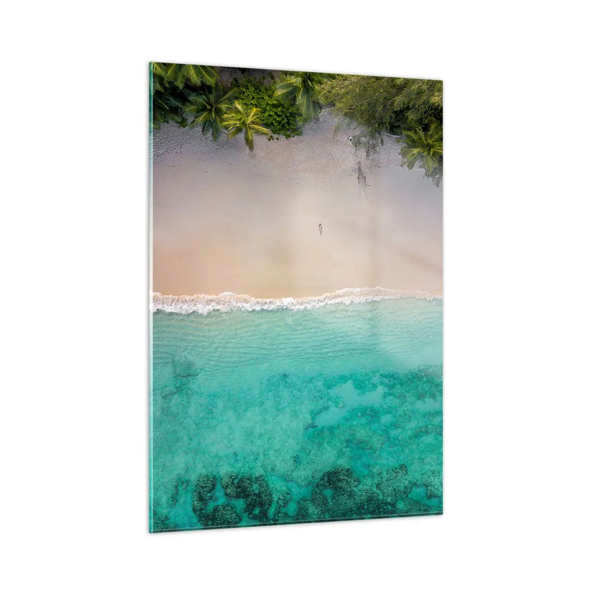 Tablou pe sticlă - Plaja din paradis - 50x70 cm
