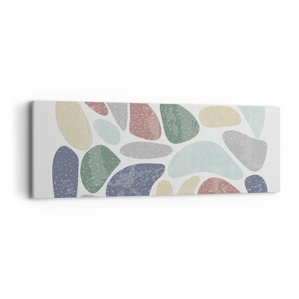 Tablou pe pânză - Un mozaic de culori pudrate - 90x30 cm