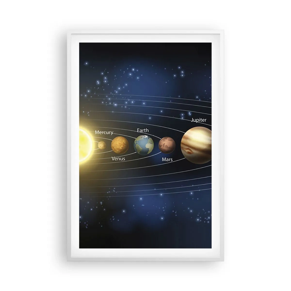 Poster în ramă albă - Una din zece - 61x91 cm