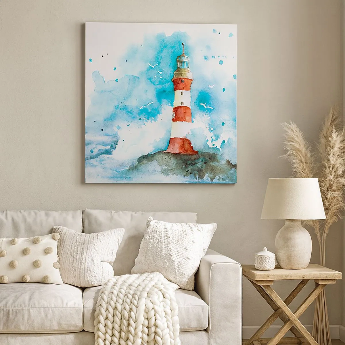 Tablou pe pânză - Unitatea forțelor naturii - 30x30 cm