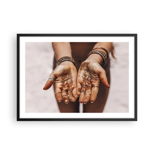 Poster în ramă neagră - Un cadou pentru tine - 70x50 cm