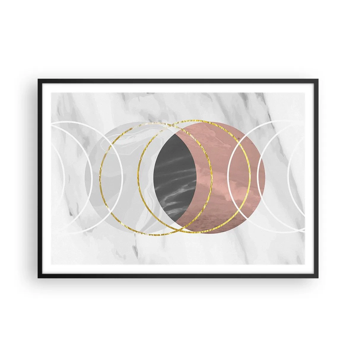 Poster în ramă neagră - Muzica sferelor - 100x70 cm