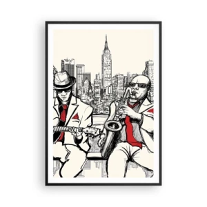 Poster în ramă neagră - Improvizație la New York - 70x100 cm