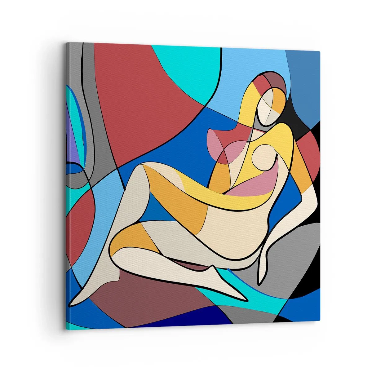 Tablou pe pânză - Nudul cubist - 60x60 cm