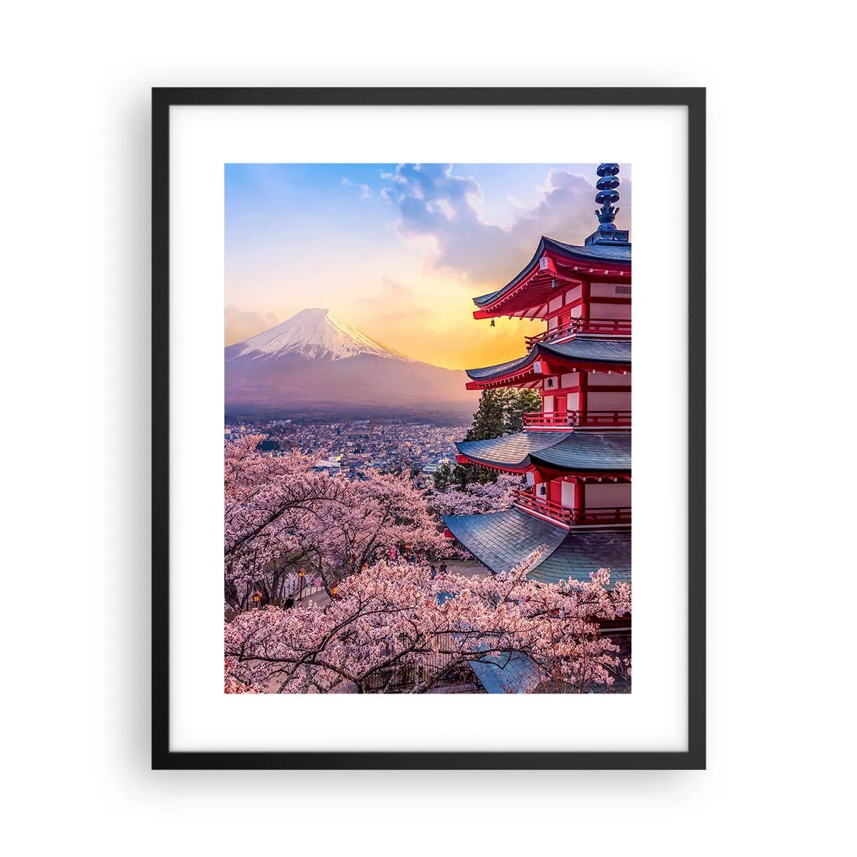 Poster în ramă neagră - Esența spiritului japonez - 40x50 cm