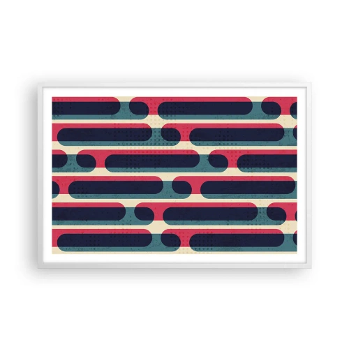 Poster în ramă albă - Înăuntru și înainte - 91x61 cm