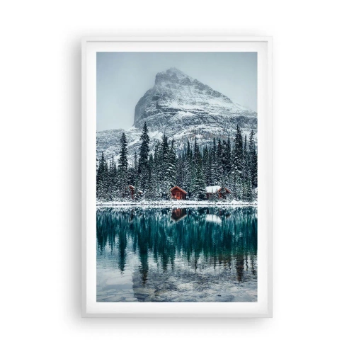 Poster în ramă albă - Refugiu canadian - 61x91 cm