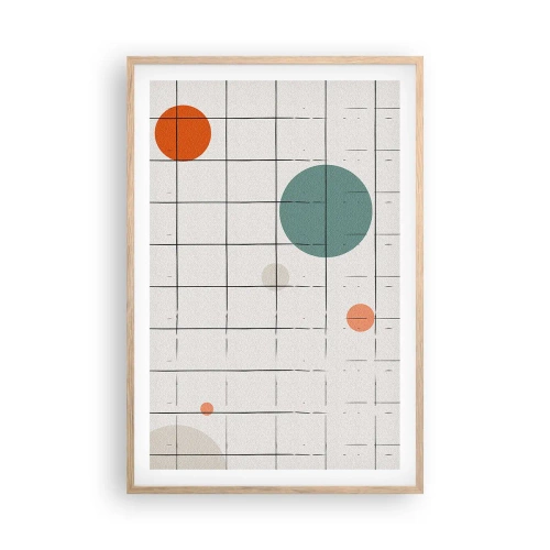 Poster în ramă de stejar deschis - În capcană. Noi sau ele? - 61x91 cm