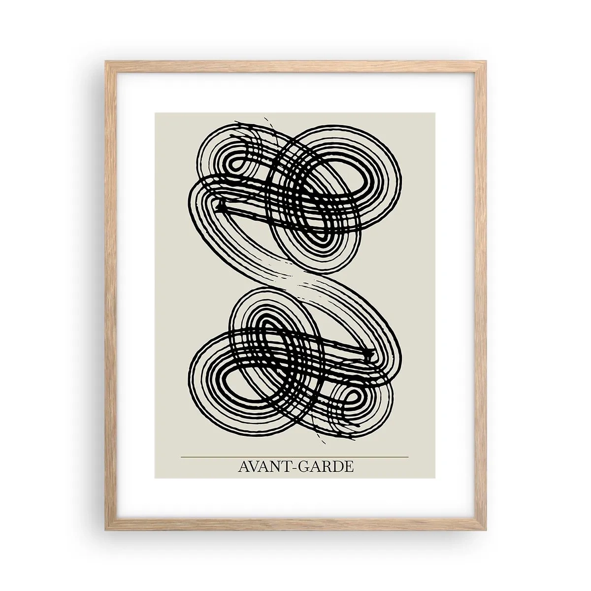 Poster în ramă de stejar deschis - A apărut spontan - 40x50 cm