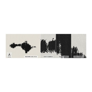 Mostră tapet Premium Canvas - Vibrațiile imaginației - Contemporan, Abstracția, scandinav - 100x30 cm