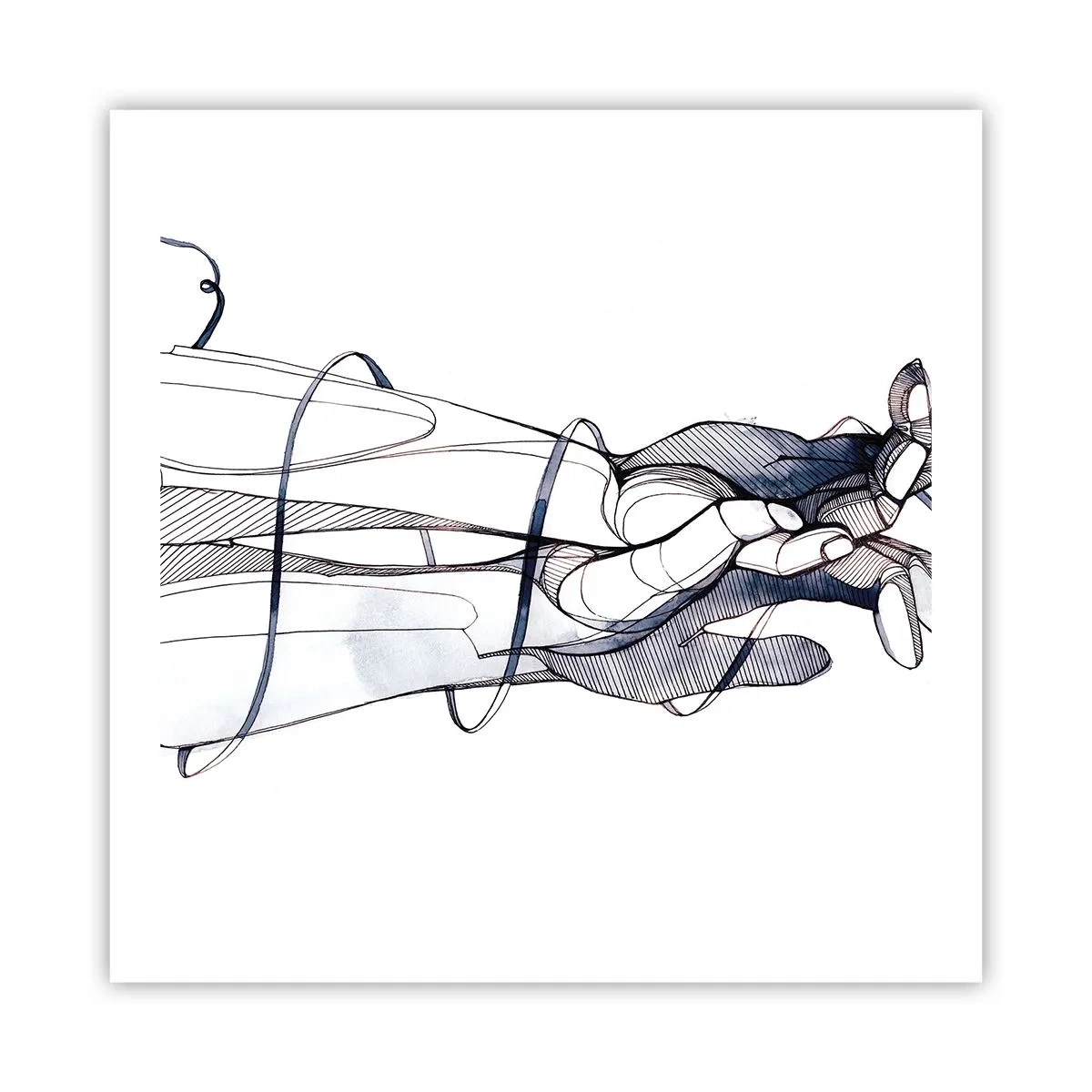 Poster - Un studiu al atingerii - 60x60 cm