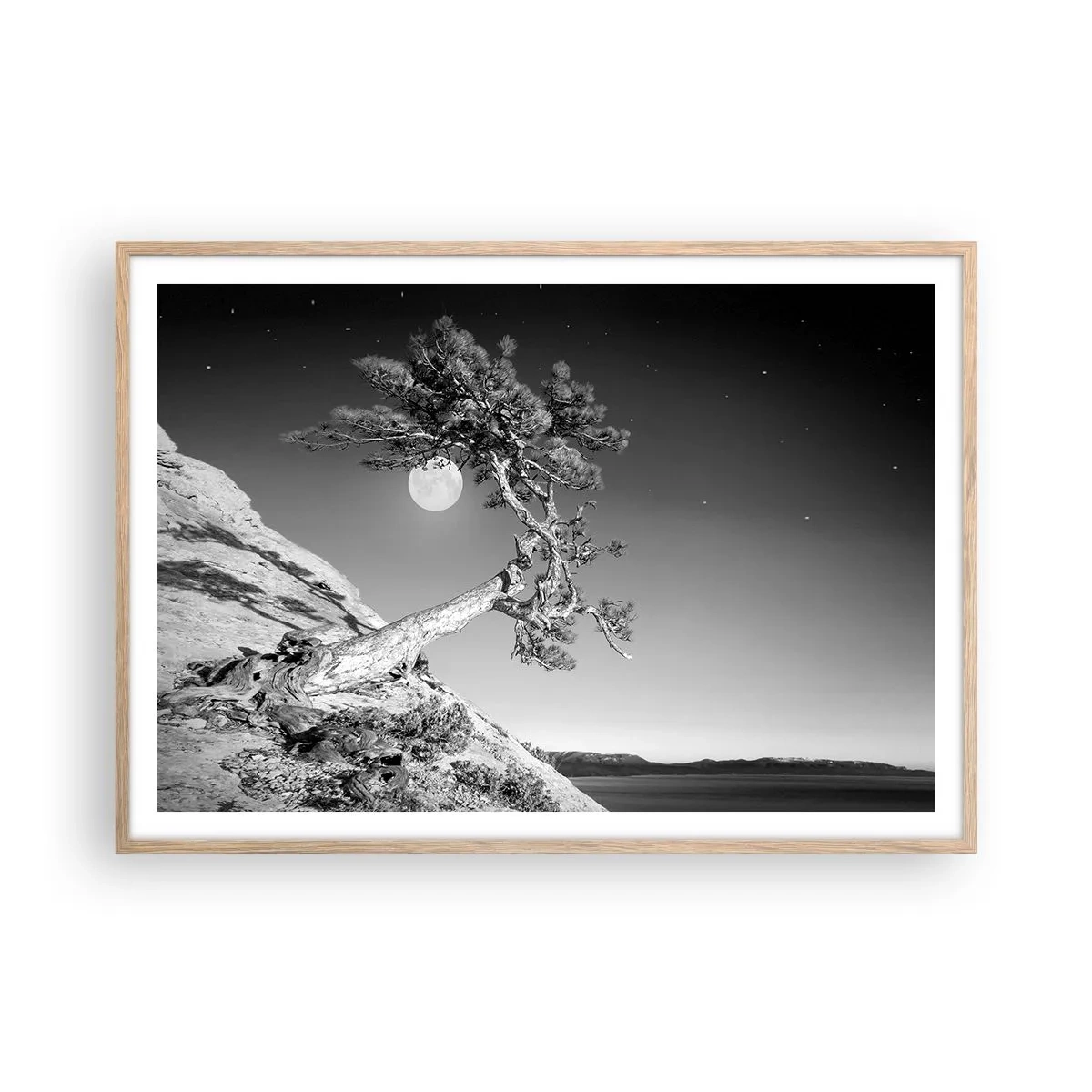 Poster în ramă de stejar deschis - Războinicul victorios - 100x70 cm