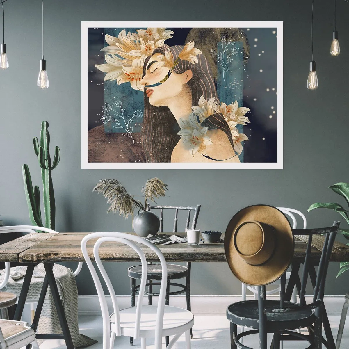 Poster - Povestea prințesei cu crini - 50x40 cm