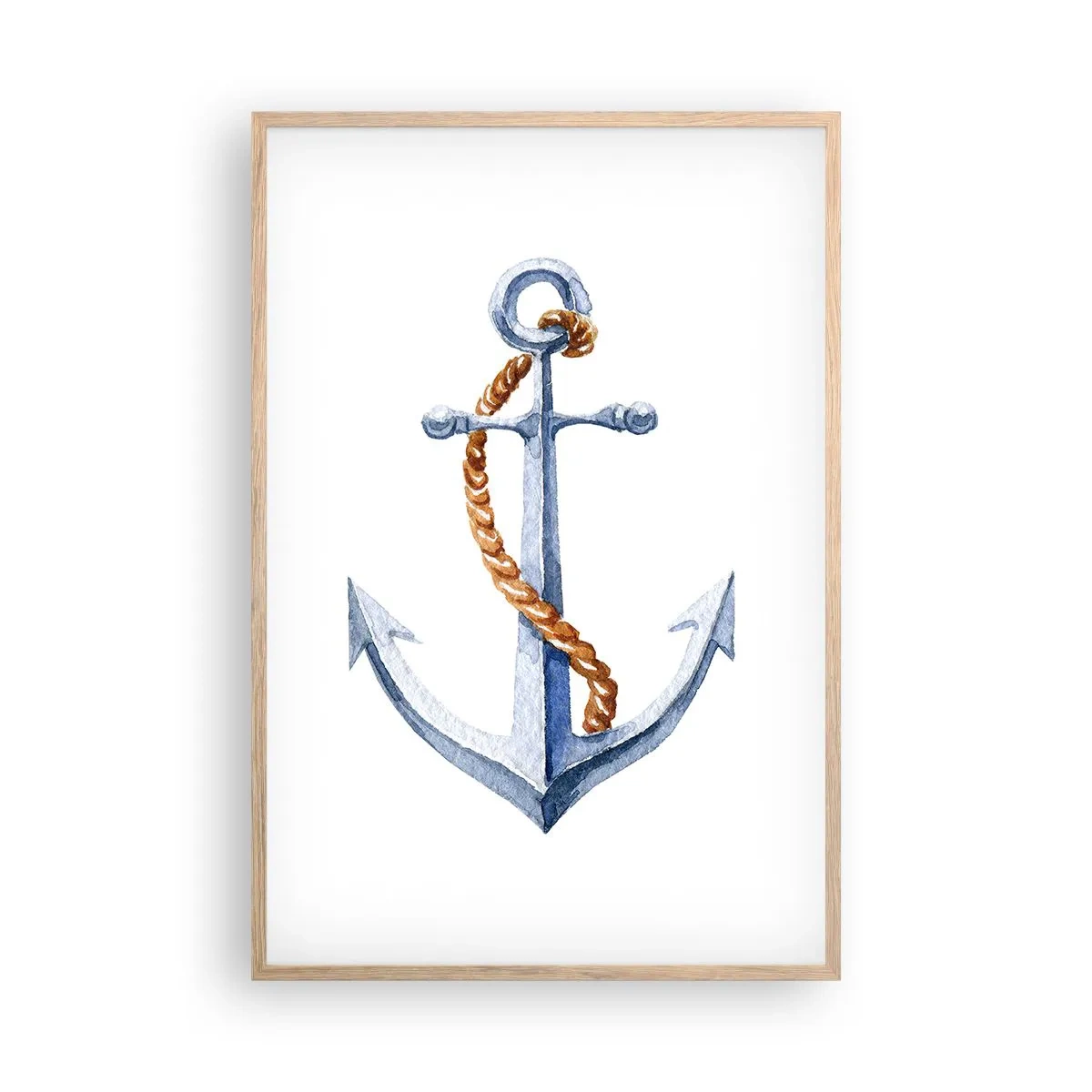 Poster în ramă de stejar deschis - Ahoy aventura! - 61x91 cm