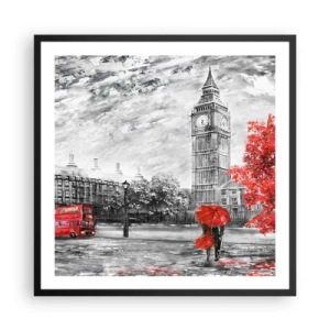 Poster în ramă neagră - O zi excitantă - 60x60 cm