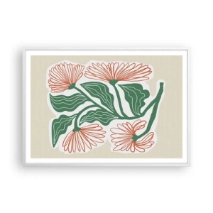 Poster în ramă albă - Folclor modern - 100x70 cm