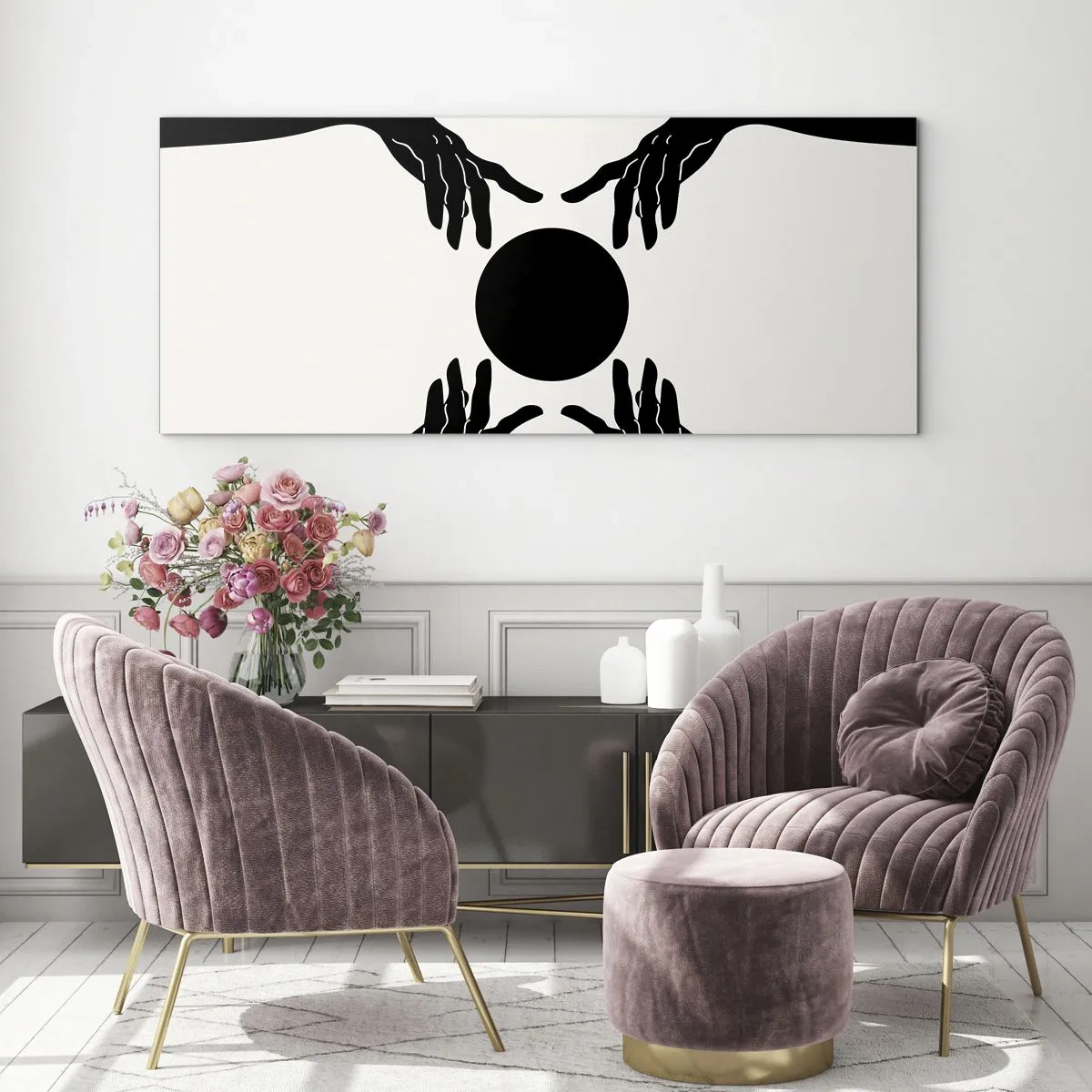 Tablou pe sticlă - Semnul secret - 100x40 cm