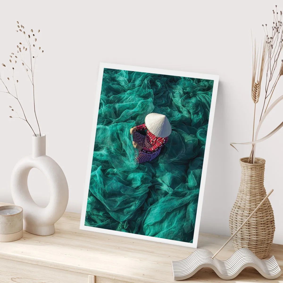 Poster - Într-o mare de rețea - 30x40 cm