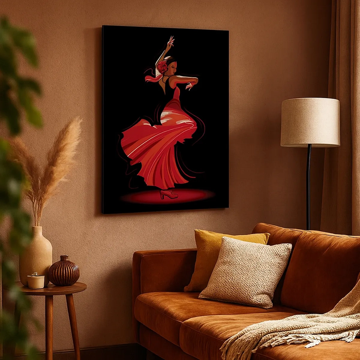 Tablou pe pânză - Spiritul înflăcărat al flamenco-ului - 50x70 cm