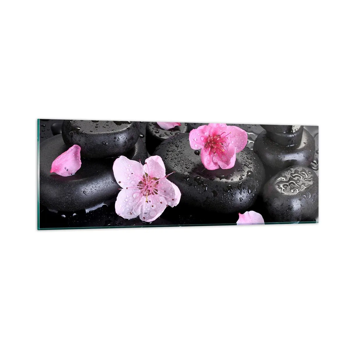 Tablou pe sticlă - Piatră de pe inimă - 90x30 cm