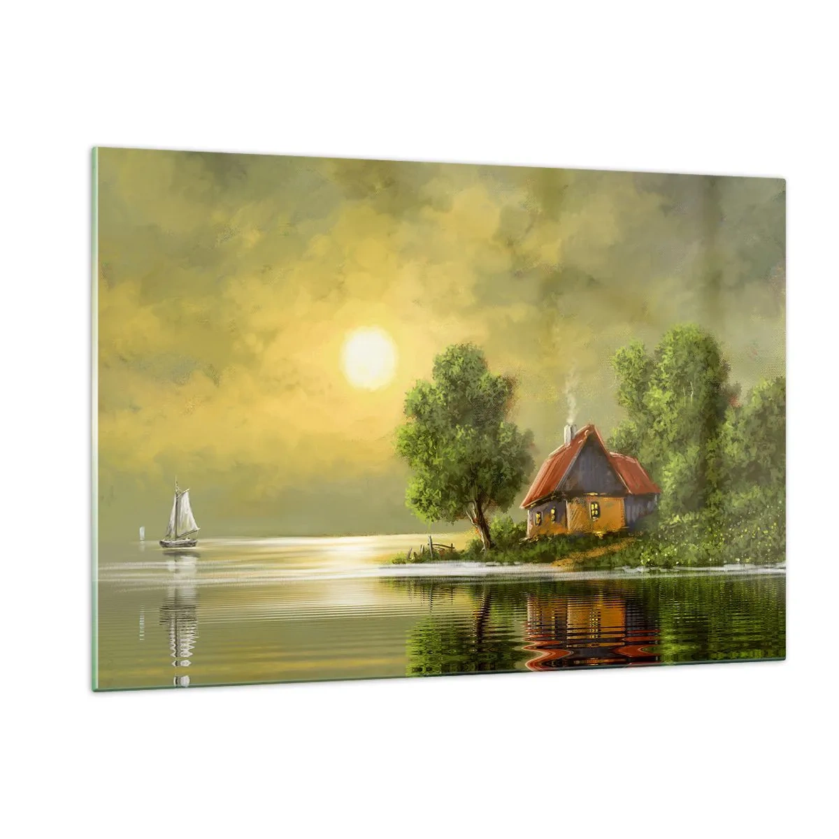 Tablou pe sticlă - Frumos, ca dintr-o imagine - 120x80 cm