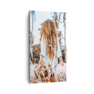 Tablou pe pânză - Născută din puful de iarbă - 45x80 cm