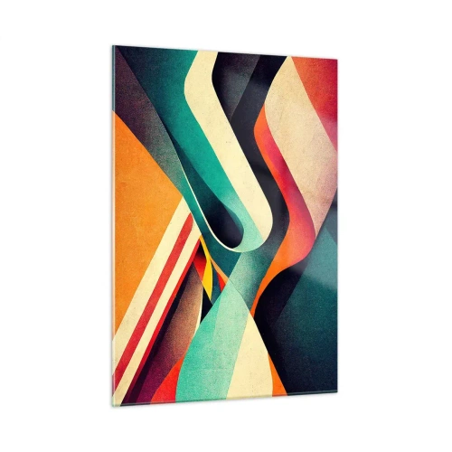 Tablou pe sticlă - Compoziție intensă - 50x70 cm