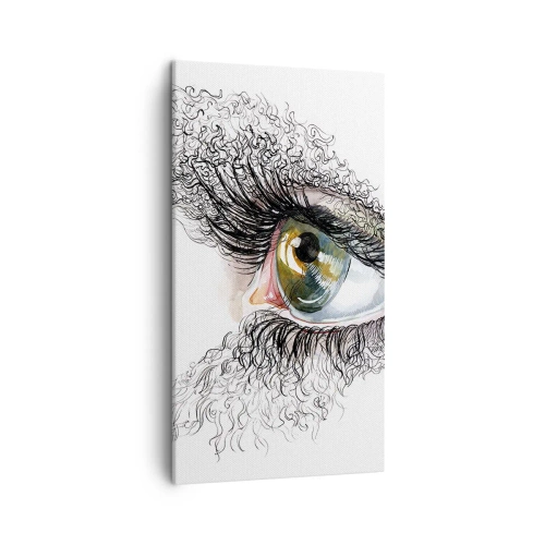 Tablou pe pânză - Privește direct în suflet - 45x80 cm