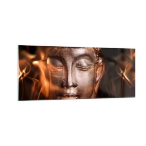 Tablou pe sticlă - Există doar aici și acum - 100x40 cm