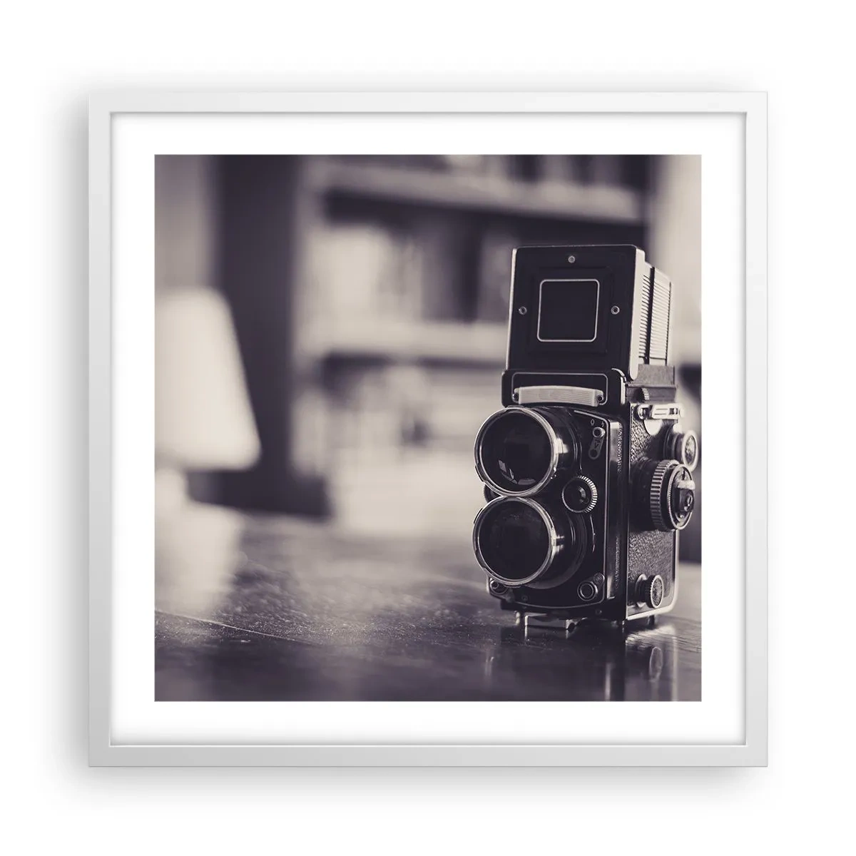 Poster în ramă albă - Magia fotografiei vechi - 50x50 cm