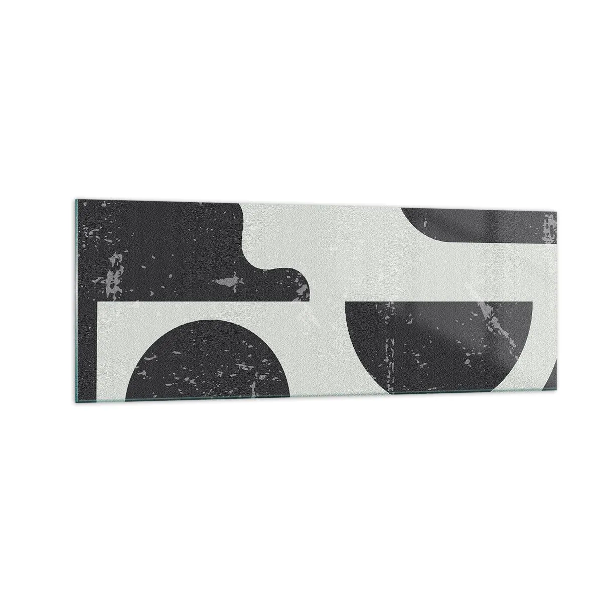 Tablou pe sticlă - Compoziție deasupra și dedesubt - 140x50 cm